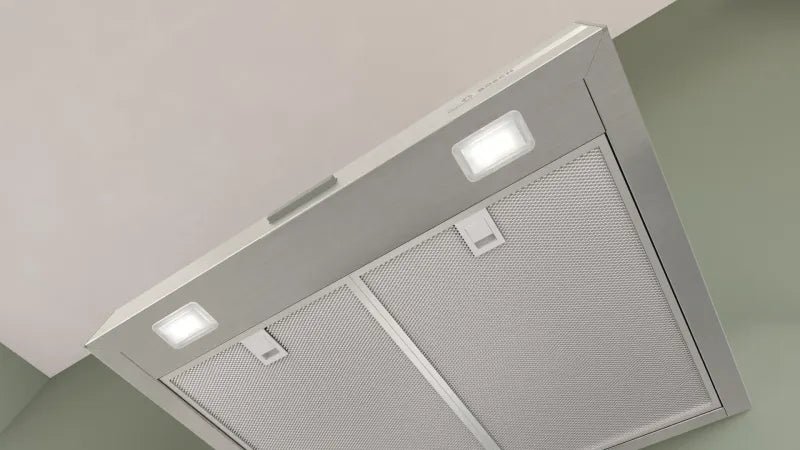 Bosch DWB63BC30, SER2, Chimney hood 60cm C, max 400m3/h, 67dB, 3 speeds, Push buttons, CoP E, Box design, Grease eff. 85,4%, Inox-look