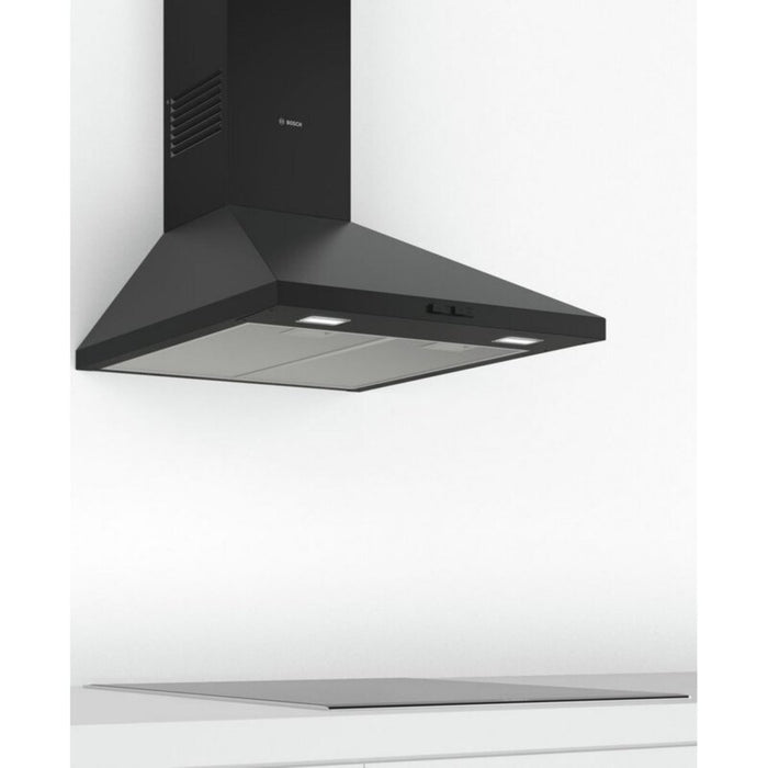 Bosch DWP64BC60, Chimney hood 60cm C, max 360 m3/h, 66 dB, Pyramidal design, black