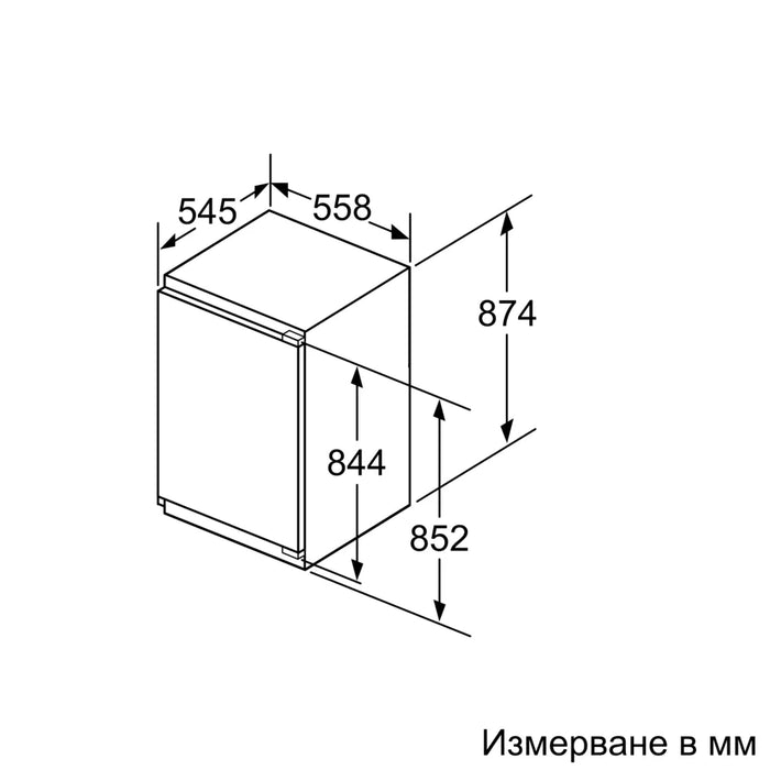 Bosch GIV21AFE0 SER6 BI freezer LowFrost, E, 87,4cm, 97l, 36dB, 3 drawers (1 BigBox), LED control, flush-folding