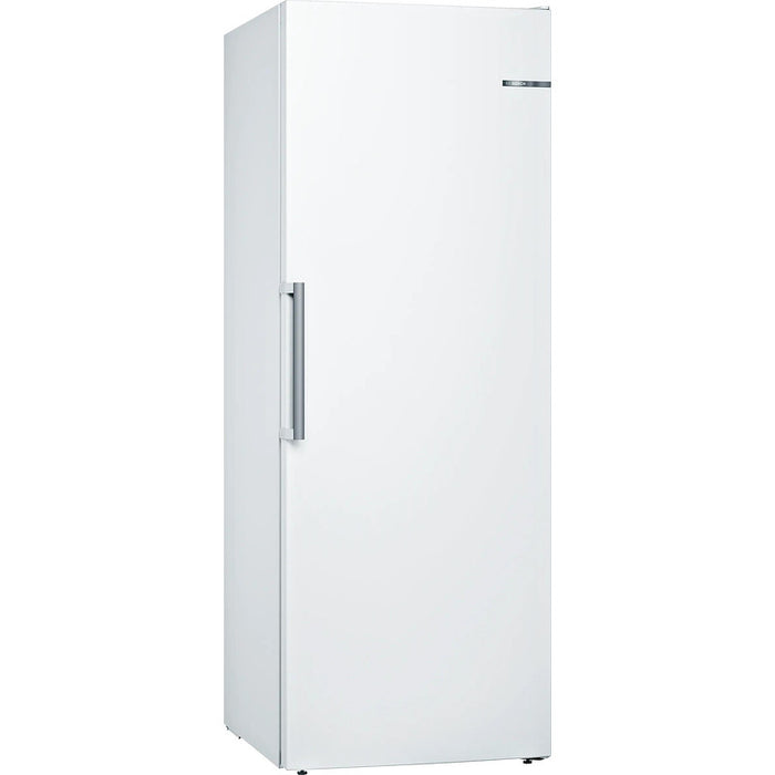 Bosch GSN58AWEV SER6 FS upright freezer, NoFrost, D, 191/70/65cm, 366l, 39dB(C), IC, 5 drawers (1 BigBox), 3 shelfs, handle, white
