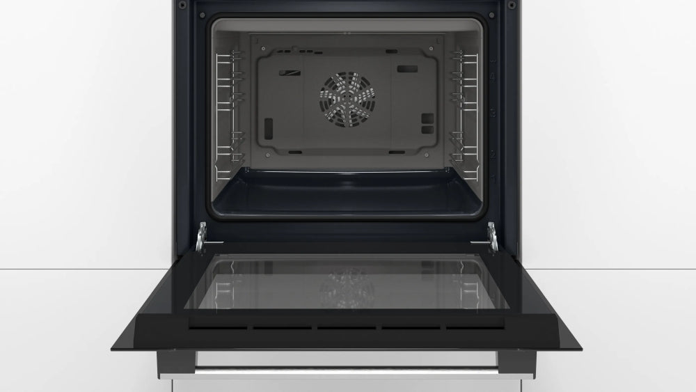 Bosch HBF153BB0, SER2, 3D HotAir, EcoClean Direct, 66 l, LED display with sinking buttons, Energy efficiency A, Black