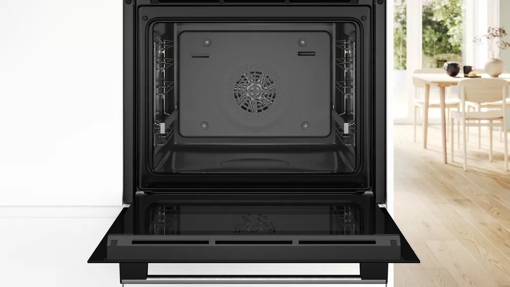 Bosch HBG536ES3 SER6, Oven A+, ecoClean back+Hydro, 7 HM, AutoPilot 10, 1 lvl rail, SoftClose&SoftOpen, inox