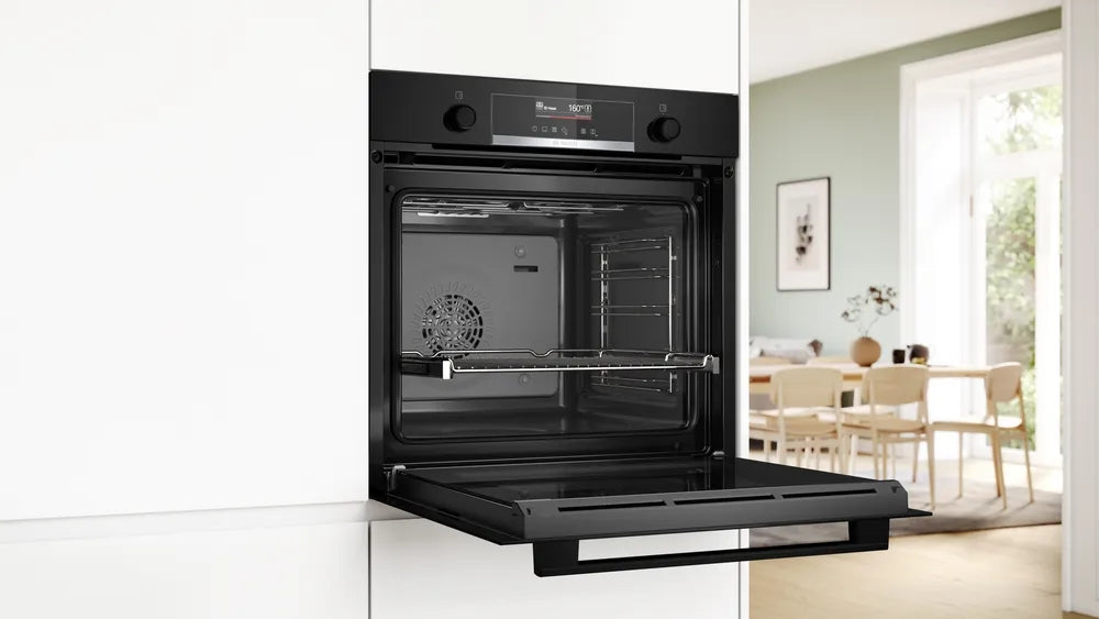 Bosch HBG539EB3 SER6, Oven A+, ecoClean back+Hydro, 14 HM, AutoPilot 40, 1 lvl rail, TFT Display, SoftClose&SoftOpen, AirFry tray, black
