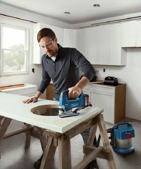 BATTERY BRUSHLESS JIG SAW BOSCH PROFESSIONAL GST 185-LI SOLO
