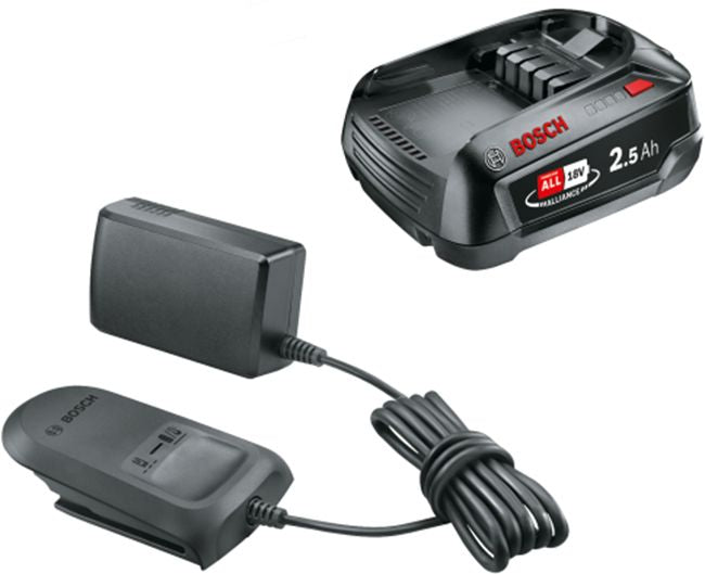 BATTERY AND CHARGER 18 V 2.5 AH BOSCH POWER FOR ALL