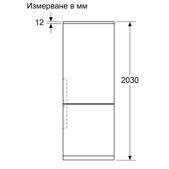 Refrigerator with freezer BOSCH KGN39LBCF