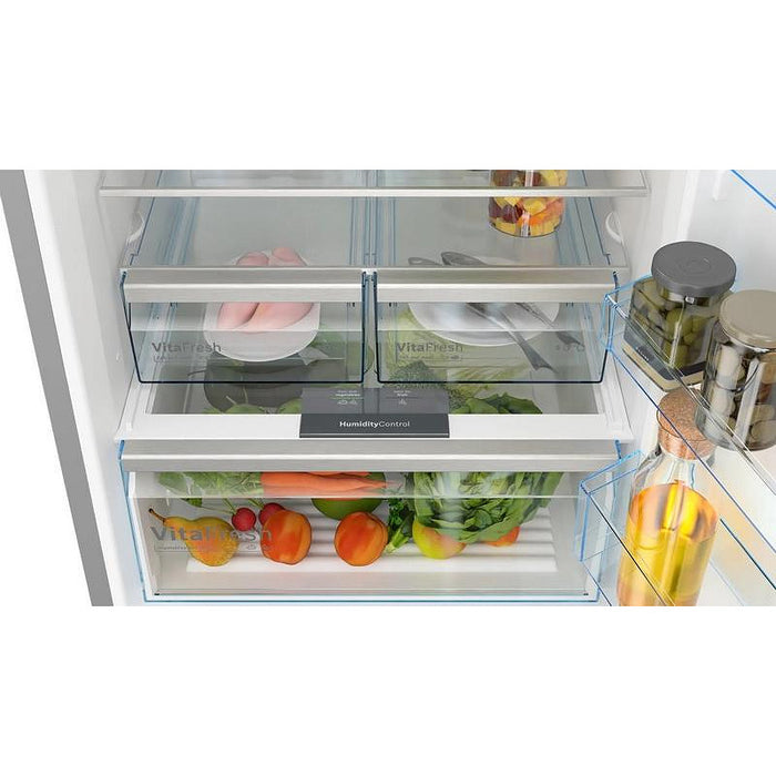 Bosch KGN56XIDR SER4; Free-standing fridge-freezer NoFrost, D, 193/70/80cm, 508l(400+108), 39dB, VitaFresh, PerfectFit, Stainless steel