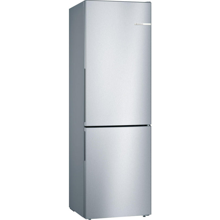 Bosch KGV36VLEAS SER2 FS Fridge-freezer LowFrost, E, 186/60/65cm, 308l(214+94), 39dB, VitaFresh, fan, inox-look
