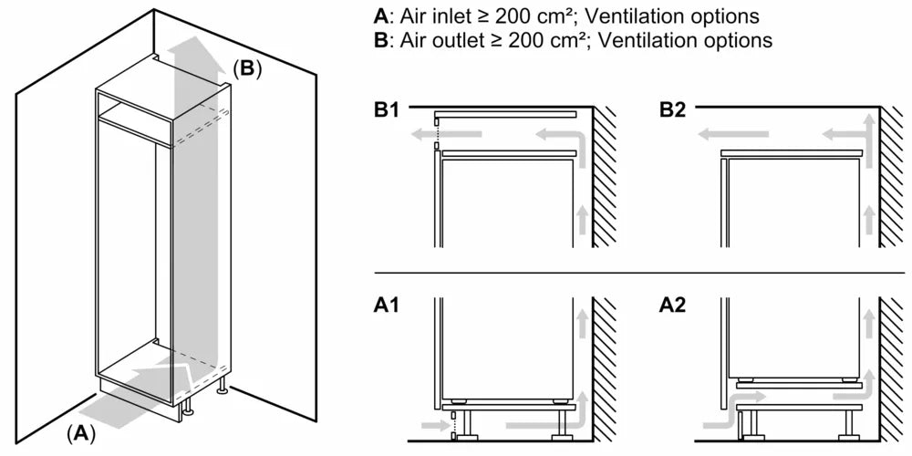 Built-in refrigerator BOSCH KIL22VFE0