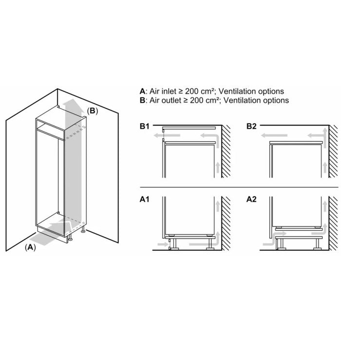 Built-in refrigerator BOSCH KIL22VFE0