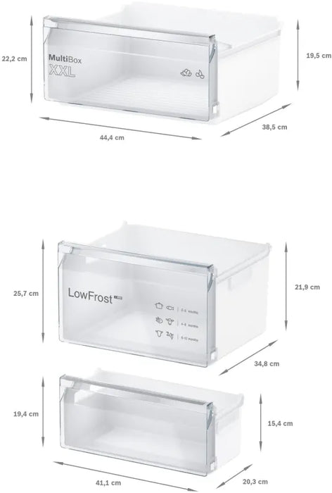 Built-in refrigerator BOSCH KIV87NSE0, 270 l, 177.2 cm