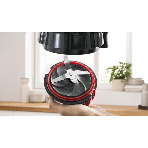 Bosch MMB6172S Series 4, VitaPower Blender, 1200 W, Glass ThermoSafe jug 1.5 l, Two speed settings and pulse function, ProEdge stainless steel blades made in Solingen, Silver