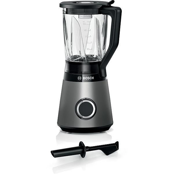 Bosch MMB6172S Series 4, VitaPower Blender, 1200 W, Glass ThermoSafe jug 1.5 l, Two speed settings and pulse function, ProEdge stainless steel blades made in Solingen, Silver