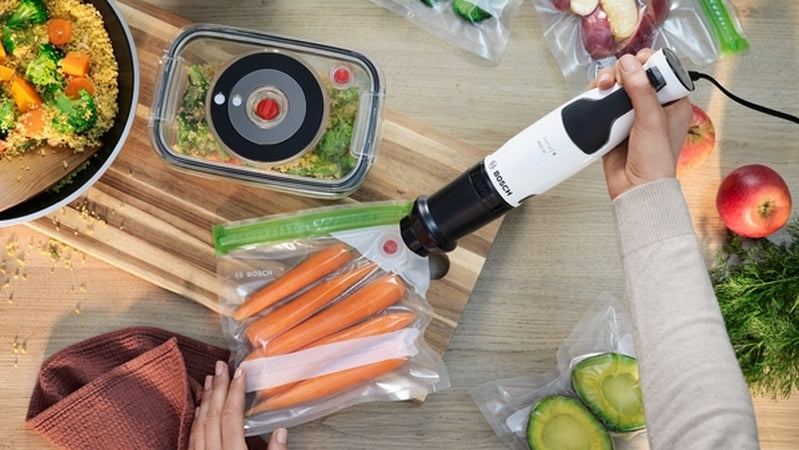 Bosch MSM4W410, SER4, Blender, ErgoMaster, 800 W, Dynamic Speed Control, QuattroBlade System, Included Blender & Measuring cup, White