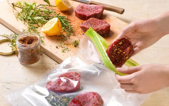 Bosch MSZV0FB3, Set of 10 large vacuum bags with zipper (3.8 l), BPA-free, reusable, dishwasher safe, suitable for low-temperature sous-vide cooking