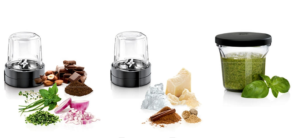 Bosch MUZ45XCG1, 3 in 1 accessory set for grinding, slicing and storage, suitable for MUM4, MUM5, MUM Series 2 and MUM Series 4