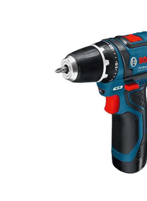 Bosch Akku-Bohrschrauber 12 V Li-Ion 1300 RPM Black, Blue, Red
