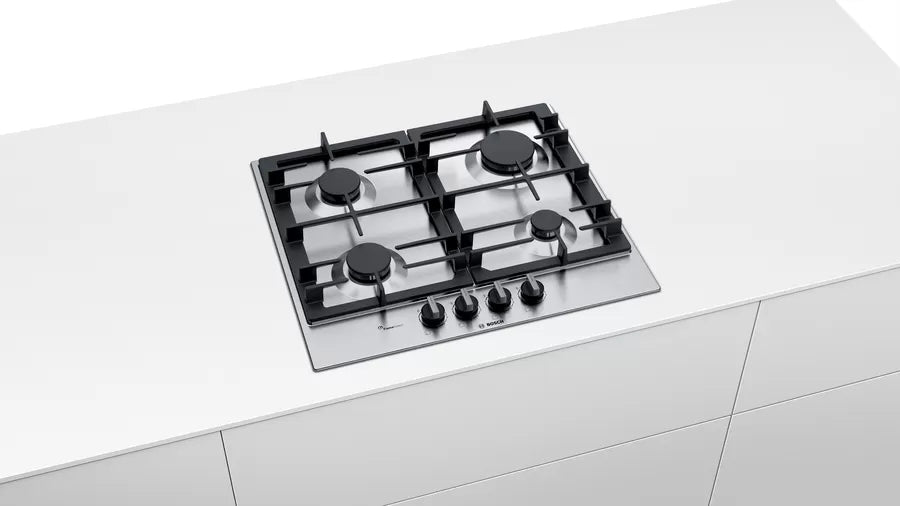 Bosch PCP6A5B90 SER6, Gas hob, FlameSelect, Inox