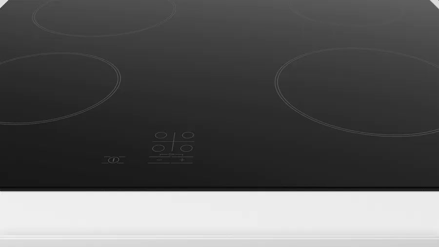 Bosch PKE61RAA2E, SER2, Electric cooktop, 60 cm, 4 zones, black, surface mount without frame
