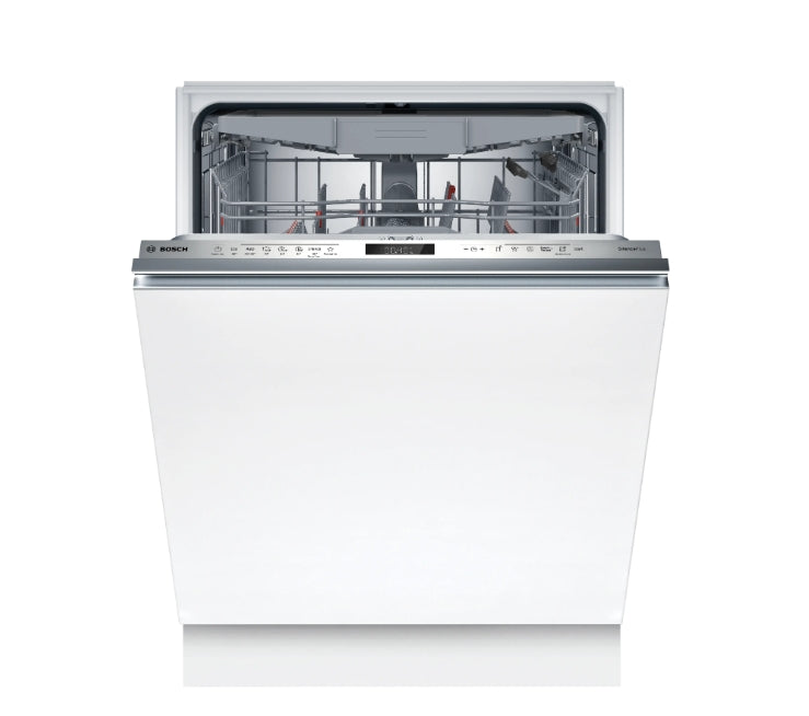 Bosch SMD6ECX21E, SER6, Dishwasher fully integrated, A, EfficientDry, 9,0l, 14ps, 7p/5o, 42dB(B), Silence 41dB, 3rd drawer, OpenAssist, display, Extra Clean Zone, TimeLight, HC