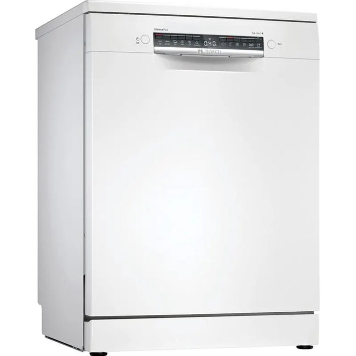 Bosch SMS4EMW06E SER4 Free-standing dishwasher, B, EcoDrying, 9,0l, 14ps, 6p/5o, 42dB(B), Silence 41dB, 3rd drawer, Rackmatic, white, HC