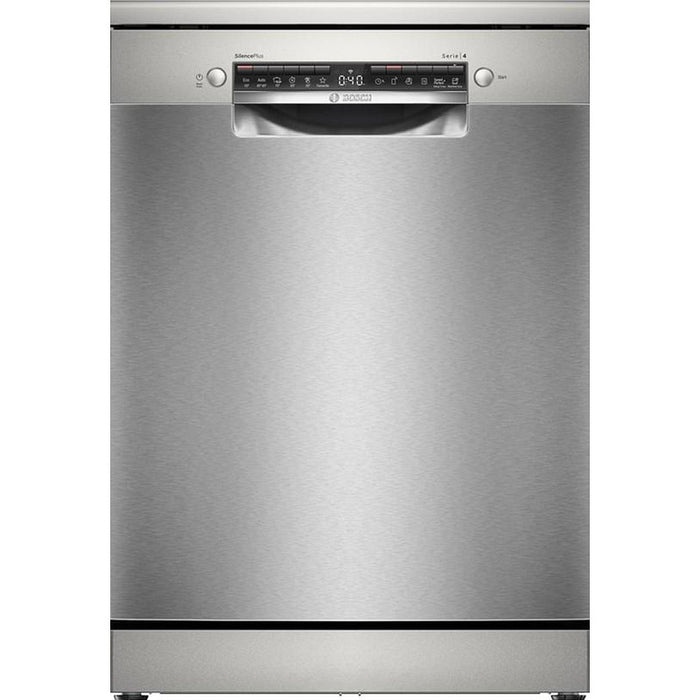 Bosch SMS4EVI08E, SER4, Free-standing dishwasher, B, EfficientDry, Polinox, 9,0l, 14ps, 6p/5o, 44dB(B), Silence 43dB, 3rd drawer, Rackmatic, inox, HC