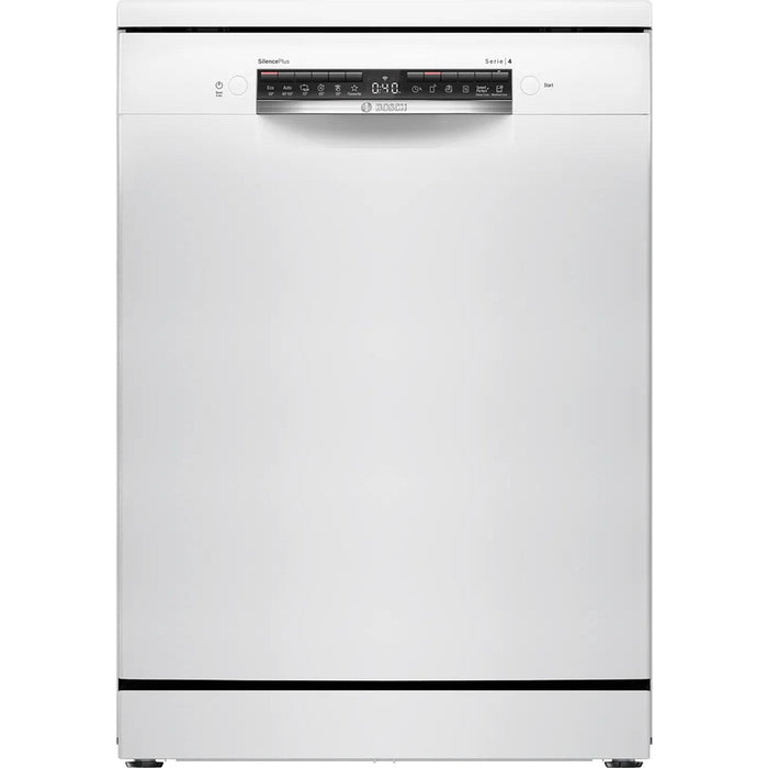 Bosch SMS4EVW08E, SER4, Free-standing dishwasher, B, EfficientDry, Polinox, 9,0l, 14ps, 6p/5o, 44dB(B), Silence 43dB, 3rd drawer, Rackmatic, white, HC