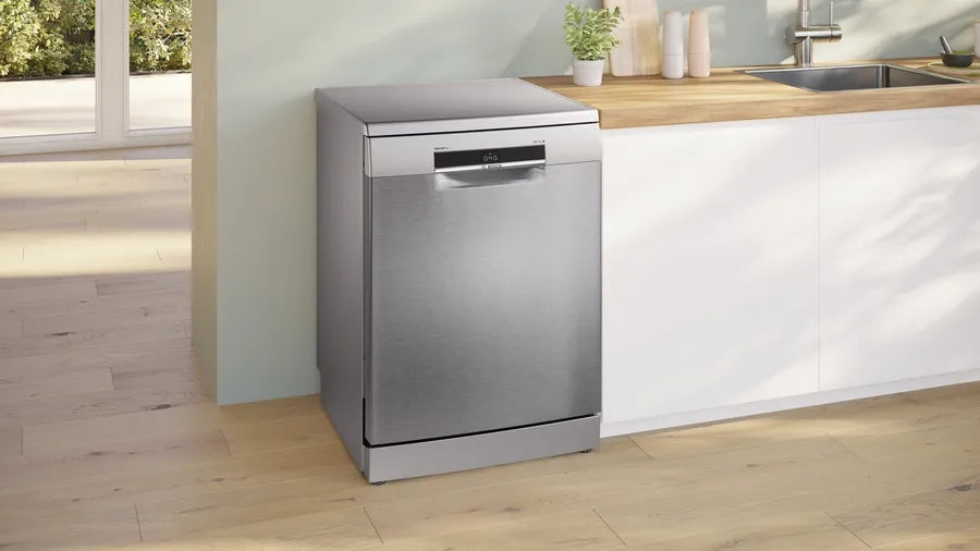 Bosch SMS6ECI15E SER6 Free-standing dishwasher, A, ExtraDry, 9,0l, 14ps, 42dB(B), VarioDrawer, Rackmatic, Extra Clean Zone, Steel with fingerprint protection, HC