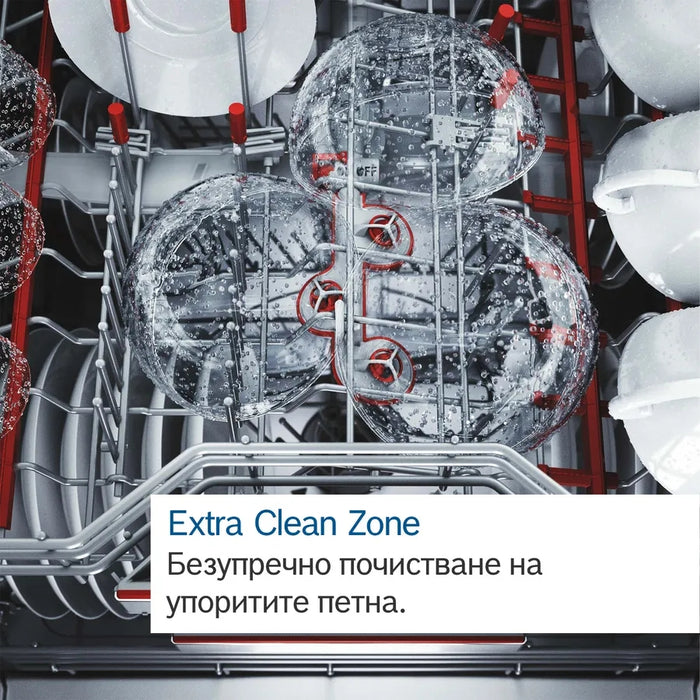Bosch SMS6ECI15E SER6 Free-standing dishwasher, A, ExtraDry, 9,0l, 14ps, 42dB(B), VarioDrawer, Rackmatic, Extra Clean Zone, Steel with fingerprint protection, HC