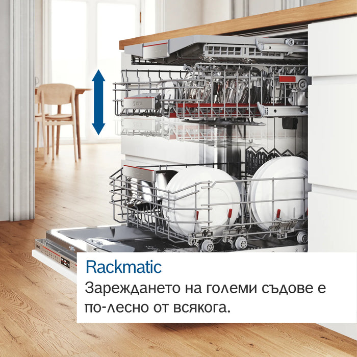 Bosch SMV4ECX23E SER4 Dishwasher fully integrated, C, EcoDrying, 9,0l, 14ps, 6p/5o, 40dB(B), Silence 39dB, 3rd drawer, Rackmatic, HC