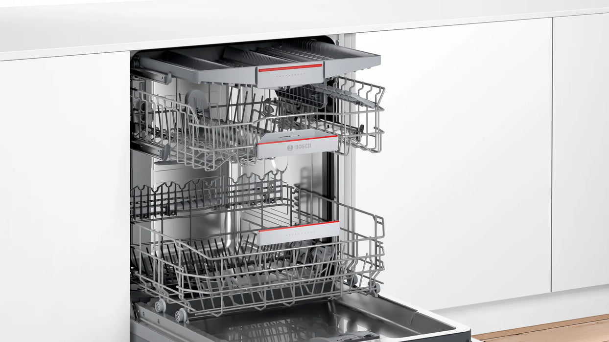 Bosch SMV4ECX23E SER4 Dishwasher fully integrated, C, EcoDrying, 9,0l, 14ps, 6p/5o, 40dB(B), Silence 39dB, 3rd drawer, Rackmatic, HC