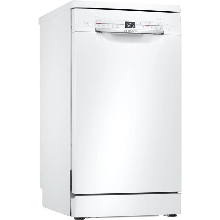 Bosch SPS2IKW10E, SER2, Free-standing dishwasher 45cm, F, 9,5l, 9ps, 5p/4o, 48dB(C), display, Start delay 24h continuous, white, HC
