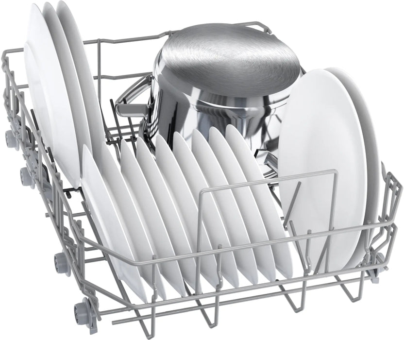 Bosch SPV2HMX02E, SER2, Dishwasher fully integrated 45cm, D, 8,9l, 10ps, 5p/4o, 46dB(C), 3rd Vario drawer, Auto program, Rackmatic, HC