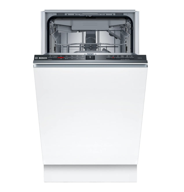 Bosch SPV2HMX02E, SER2, Dishwasher fully integrated 45cm, D, 8,9l, 10ps, 5p/4o, 46dB(C), 3rd Vario drawer, Auto program, Rackmatic, HC