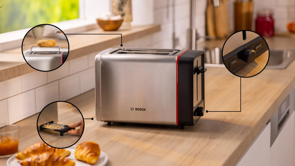 Toaster BOSCH MYMOMENT TAT6M420 970 W, GRAY