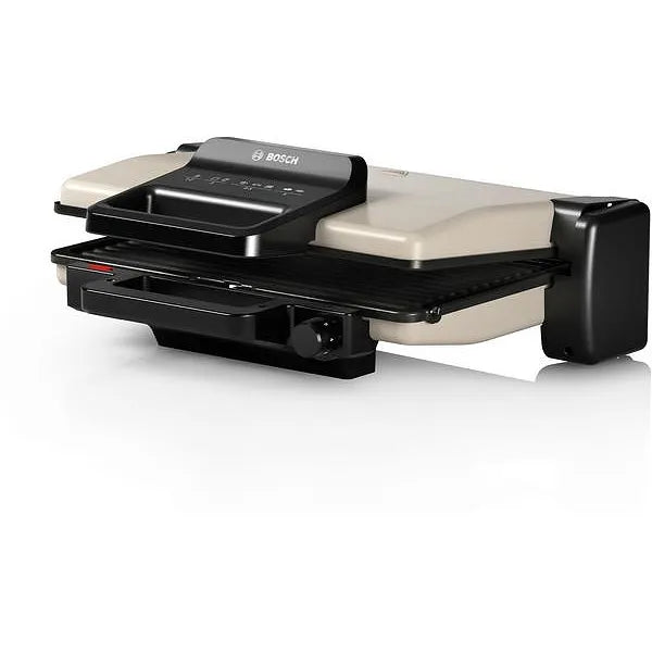 Bosch TCG3302, Contact grill 3 in 1, 2000 W,  Removable aluminum grill plates with non-stick ceramic coating, silver