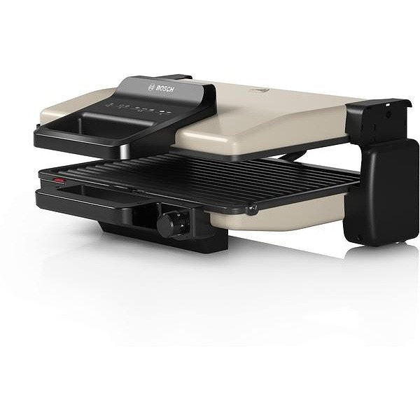 Bosch TCG3302, Contact grill 3 in 1, 2000 W,  Removable aluminum grill plates with non-stick ceramic coating, silver