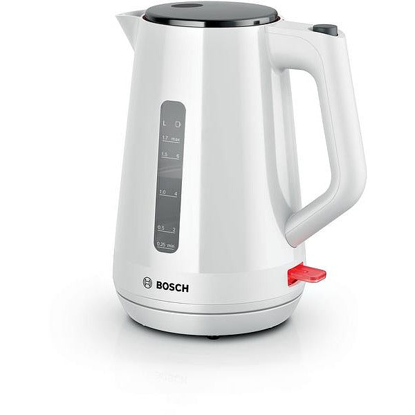 Bosch TWK1M121, MyMoment Plastic Kettle, 2400 W, 1.7 l, Cup indicator, Limescale filter, Triple safety function, White