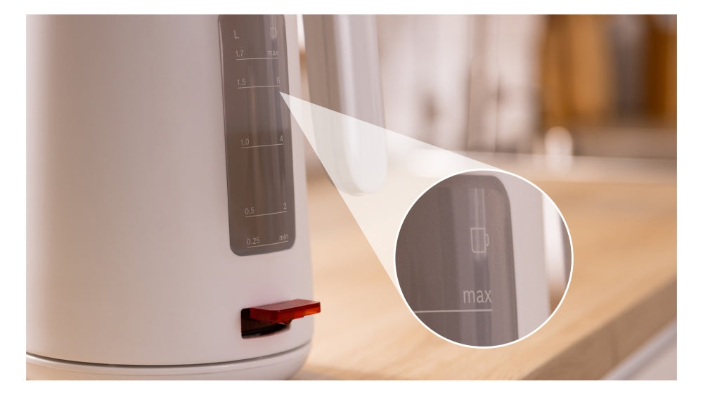 Bosch TWK2M161, MyMoment Plastic Kettle, 2400 W, 1.7 l, Cup indicator, Limescale filter, Triple safety function, White