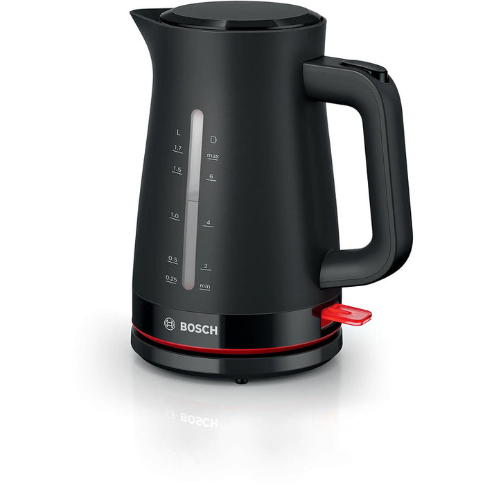 Bosch TWK3M123, MyMoment Plastic Kettle, 2400 W, 1.7 l, Cup indicator, Limescale filter, Triple safety function, Black