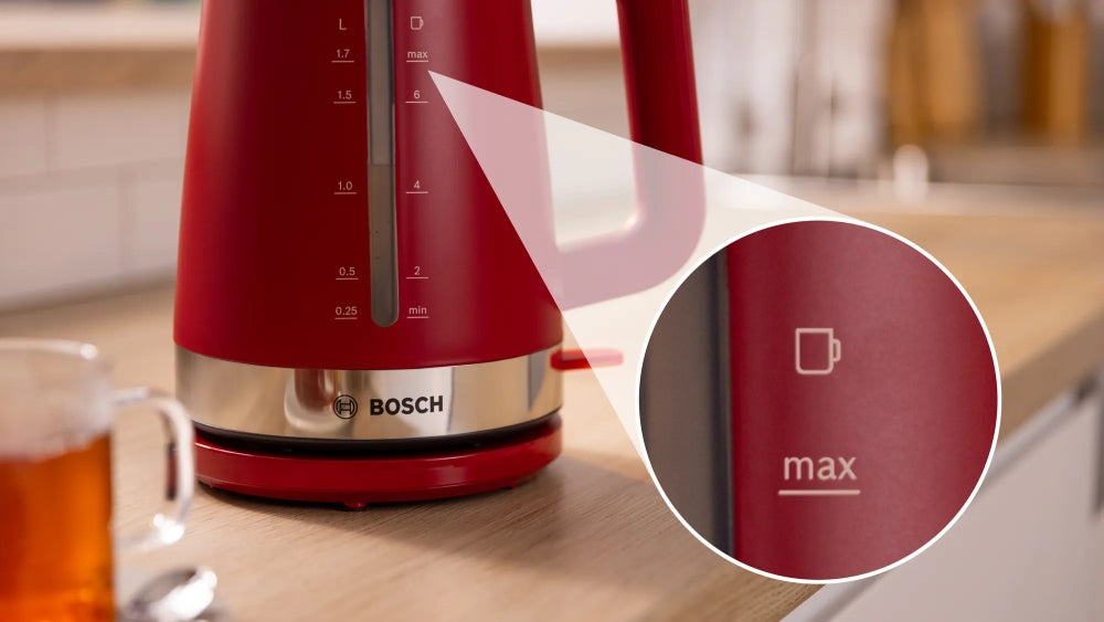 Electric kettle BOSCH MYMOMENT TWK4M224 RED, 2400 W, 1.70 L