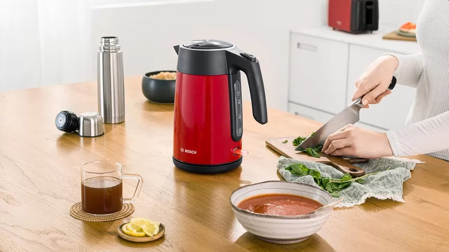 Bosch TWK7L464, Kettle, 2400 W, 1.7 l, Red