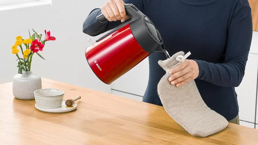 Bosch TWK7L464, Kettle, 2400 W, 1.7 l, Red