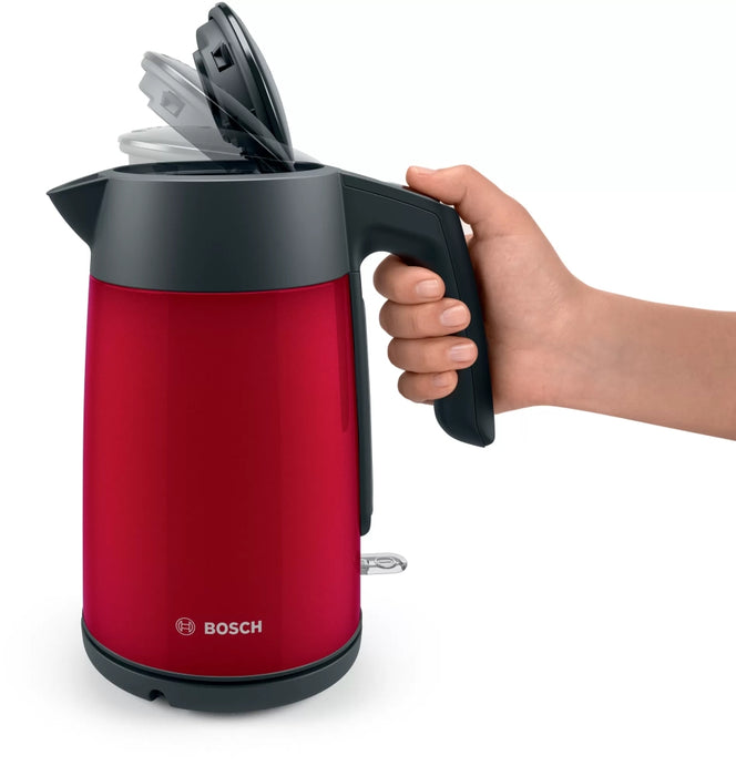Bosch TWK7L464, Kettle, 2400 W, 1.7 l, Red
