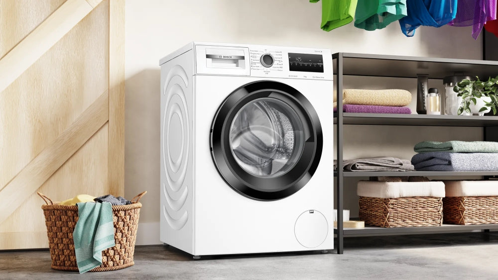 Bosch WAN28270BY SER4 Washing machine 8kg, A, 1400rpm, 51/72dB(A), Iron Assist, waveDrum 65l, 7 options, Hygiene Plus, \black-blackgrey grey door