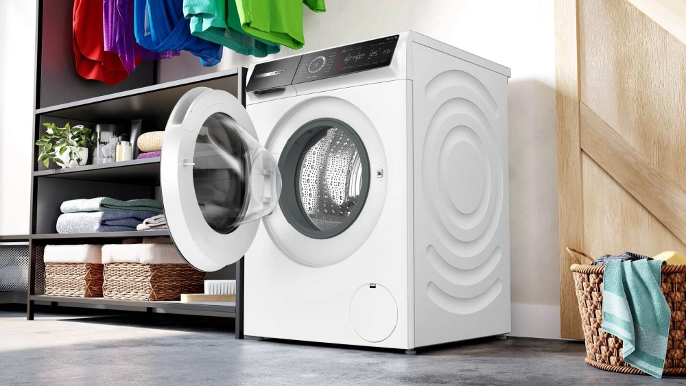 Bosch WGB24400BY, SER8, Washing machine 9kg, A-20%, 1400rpm, 48/69dB(A), 4D Wash, AquaStop, HC, Iron Assist, AntiStain Plus, chrome-blackgrey door