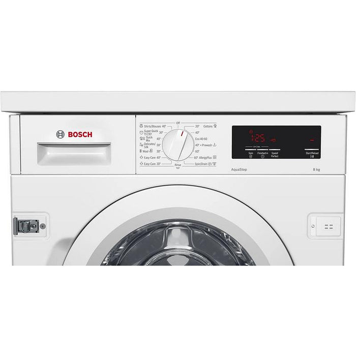 Bosch WIW24342EU, SER6 Built-in washing machine 8kg, C, 1200rpm, 41/66dB(A), display, Aquastop, waveDrum 55l