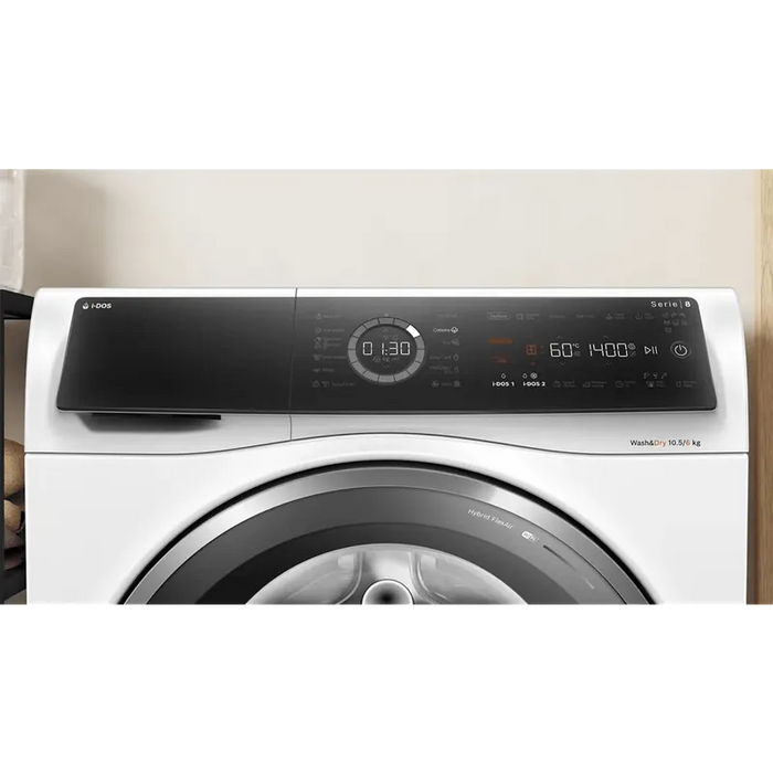 Washing machine with dryer BOSCH WNC254A0BY, 10.5/6 kg, i-DOS, 1400 rpm.
