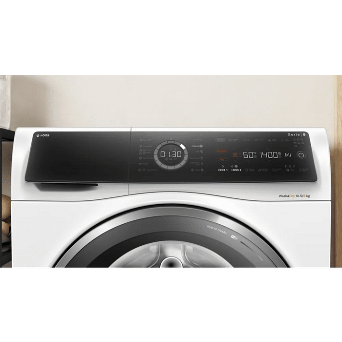 Washing machine with dryer BOSCH WNC254A0BY, 10.5/6 kg, i-DOS, 1400 rpm.