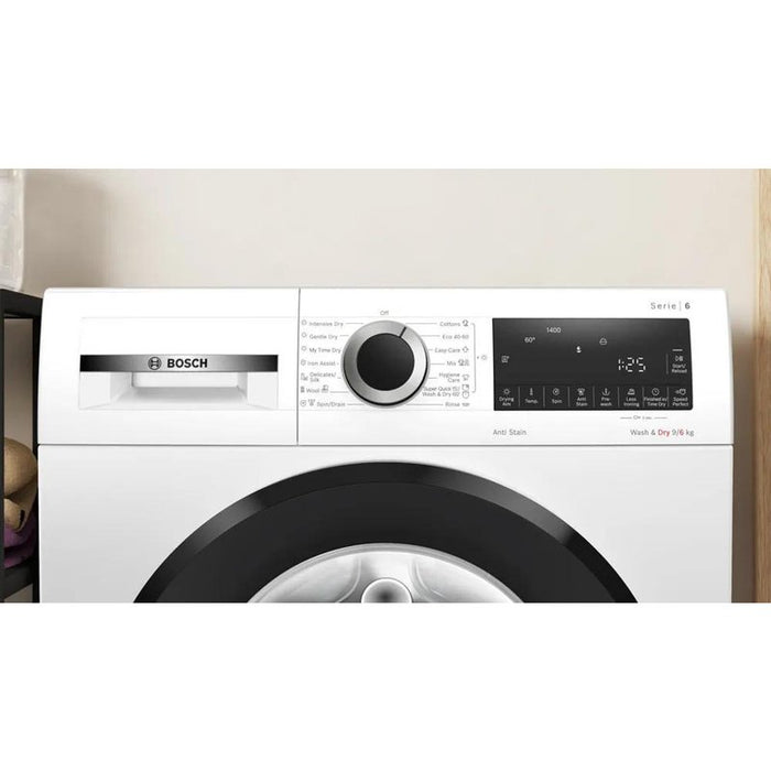 Washer dryer BOSCH WNG24401BY, 9/6 kg, AntiStain, Iron Assist, 1400 rpm